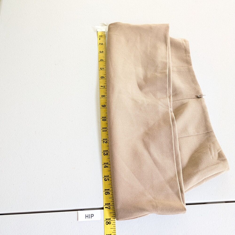 Staud Annette Mini Skirt Camel Brown Size 0 Office Academia Luxury Quiet Girl - Picture 13 of 14